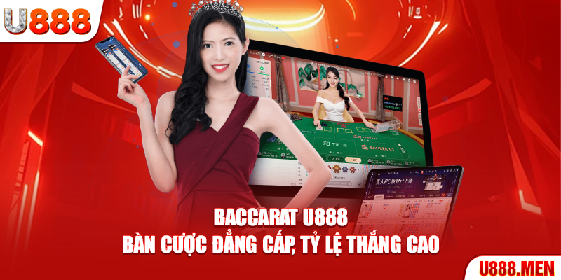 Baccarat U888 – Bàn Cược Đẳng Cấp, Tỷ Lệ Thắng Cao Baccarat U888
